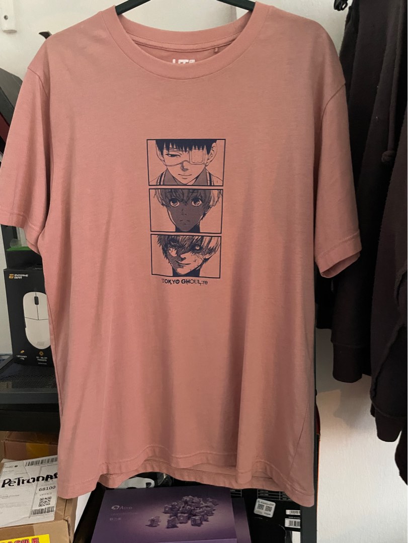Uniqlo Tokyo Ghoul UT Shirt Mens Fashion Tops  Sets Tshirts  Polo  Shirts on Carousell