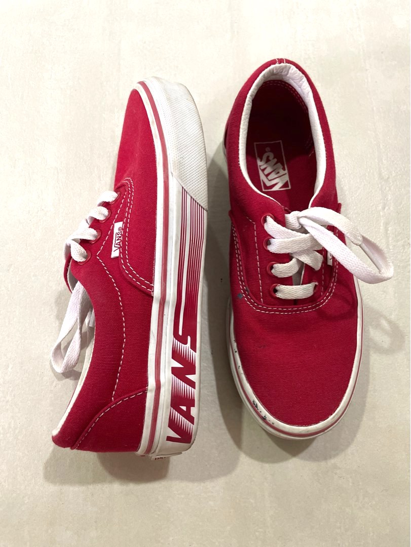 Red vans girls sales