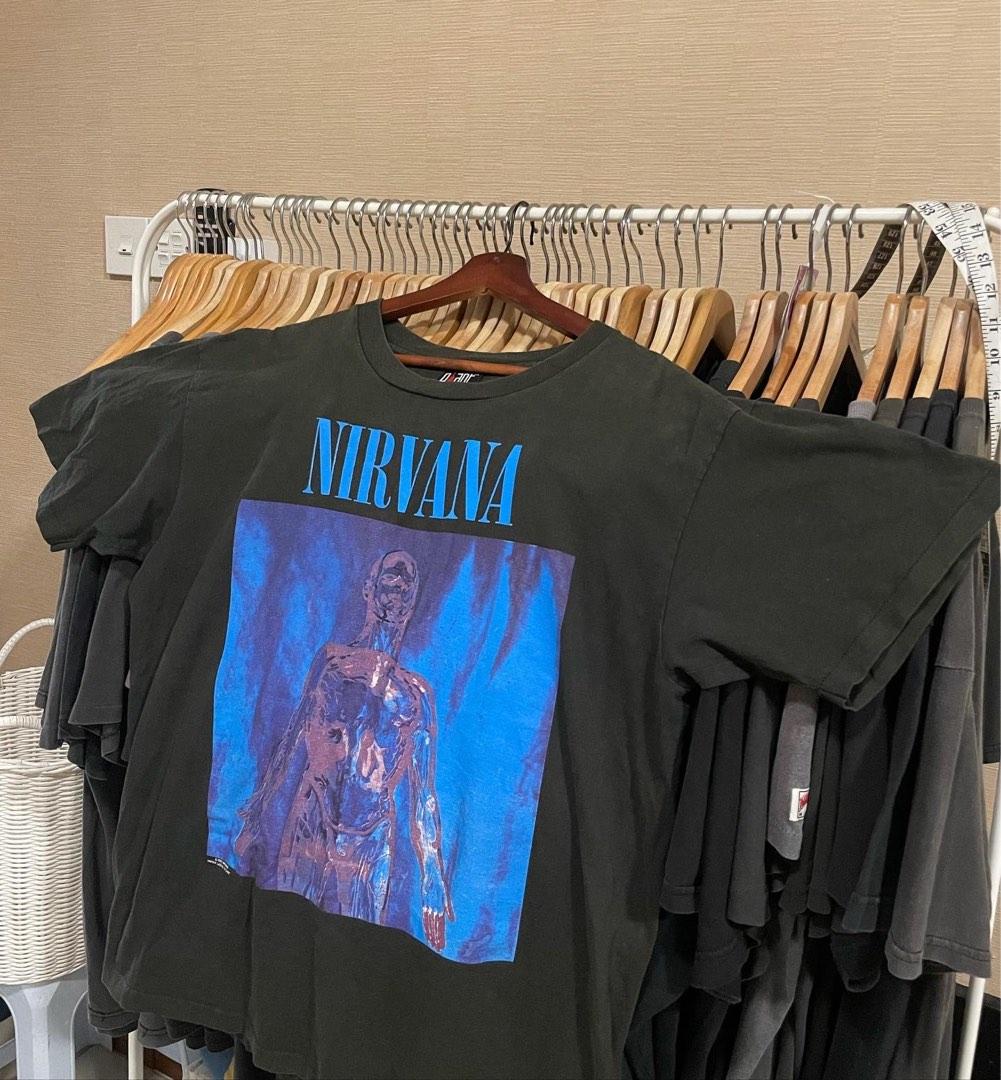 Vintage 1992 Nirvana Sliver on Giant Anvil XL tag, Men's Fashion