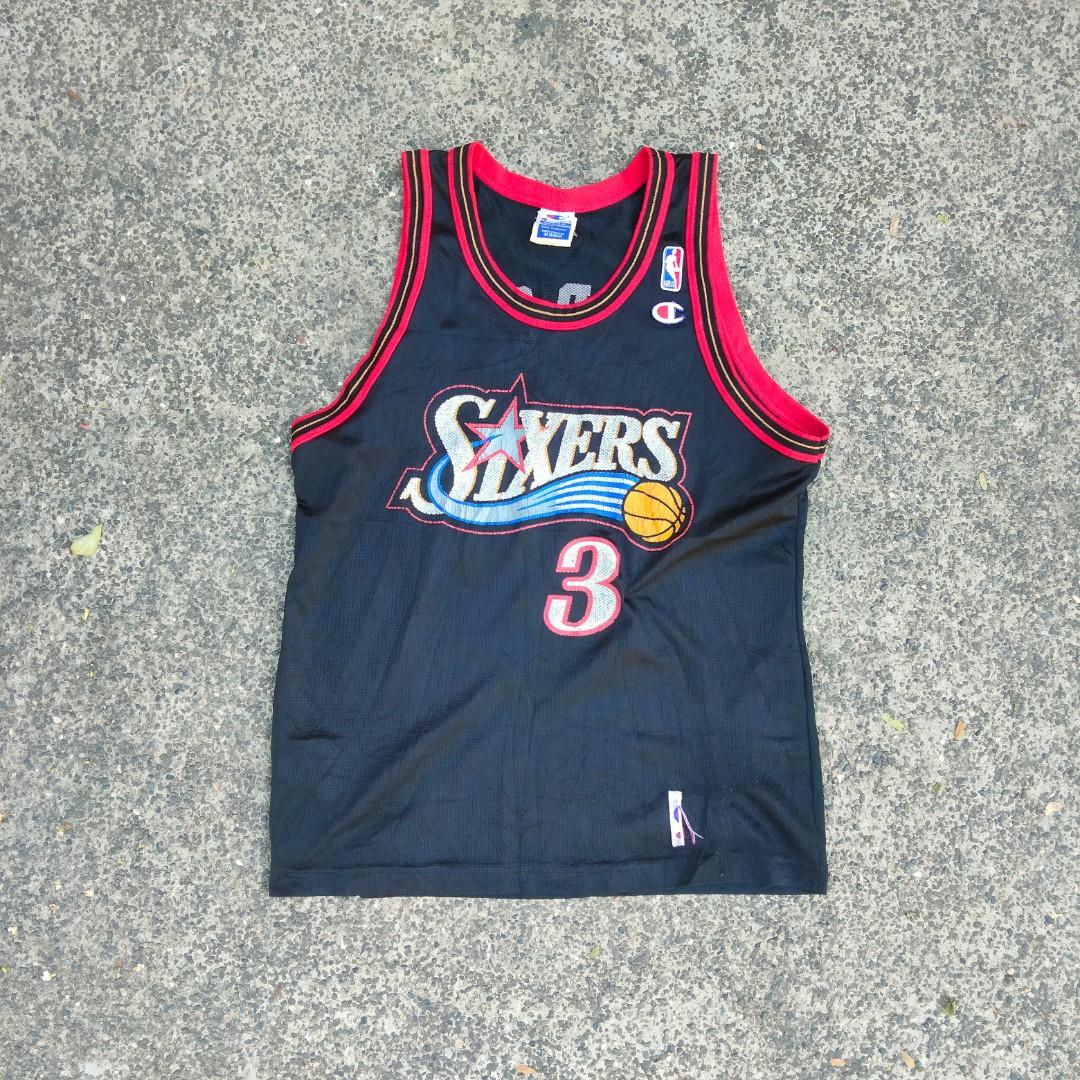 Vintage Allen Iverson Jersey, Men's Fashion, Tops & Sets, Tshirts & Polo Shirts on Carousell