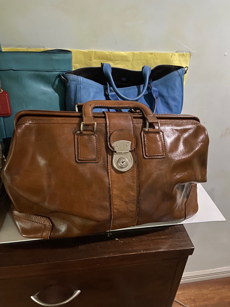 VINTAGE GLADSTONE TRAVEL BAG FRENCH BRAND, Luxury, Bags & Wallets on