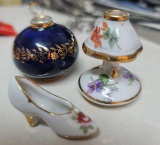 Vintage Limoges Porcelain Miniatures Set of 3