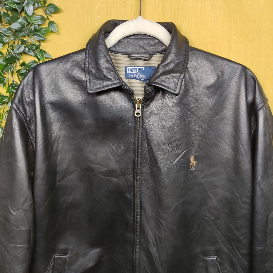 vintage polo Ralph Lauren leather jacket