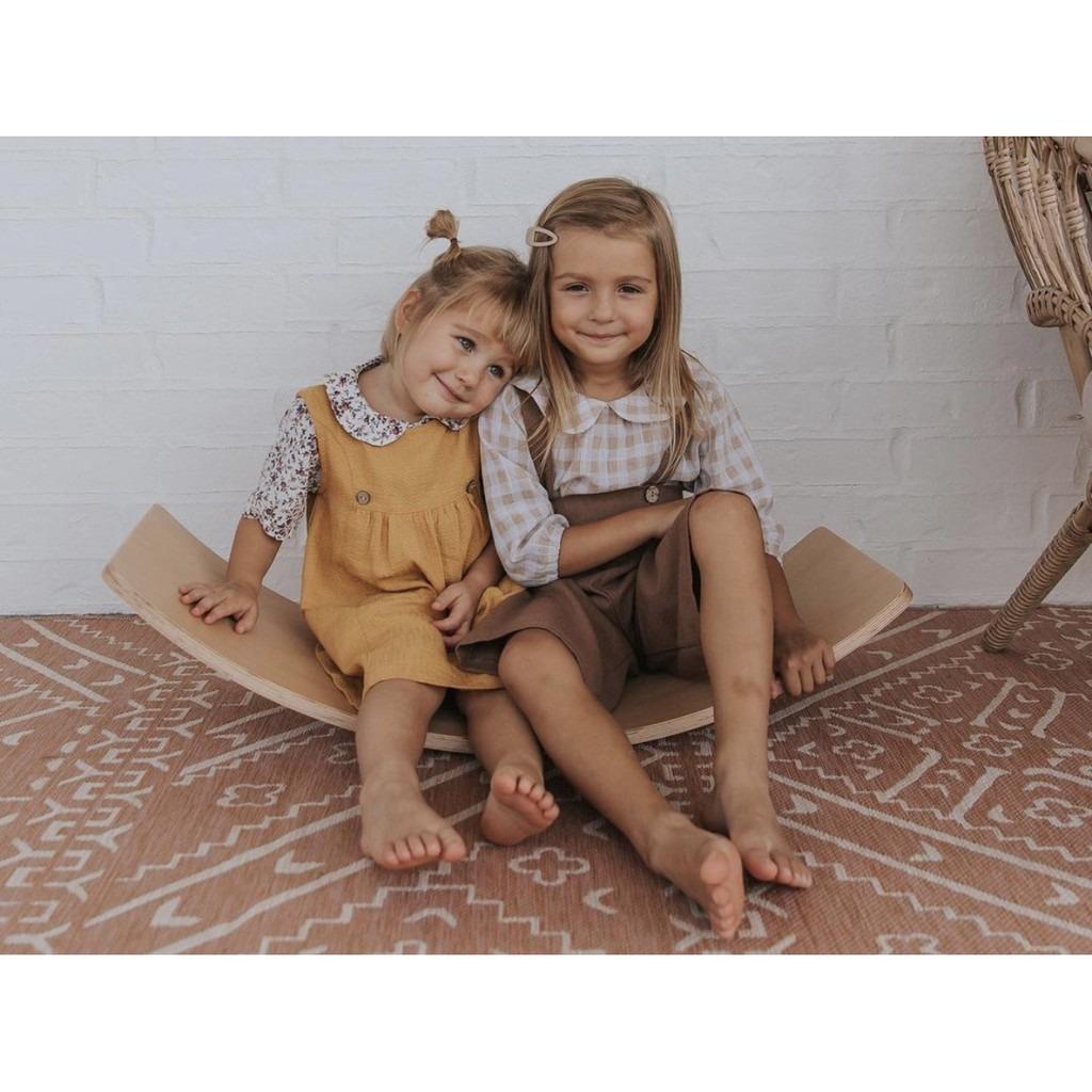 Wooden Balance Board Wobble Balance Board Rocker Board Natural