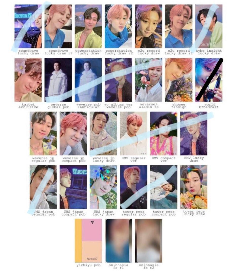 WTT SEVENTEEN THE8 MINGHAO BEATROAD FANSIGN FS PC FACE THE