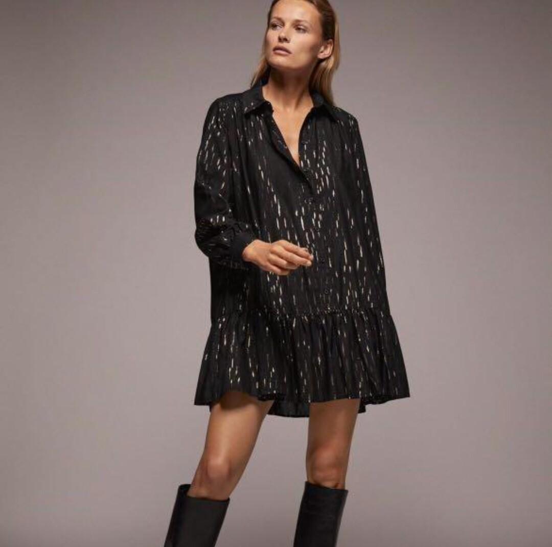 Zara black metallic dress Clearance