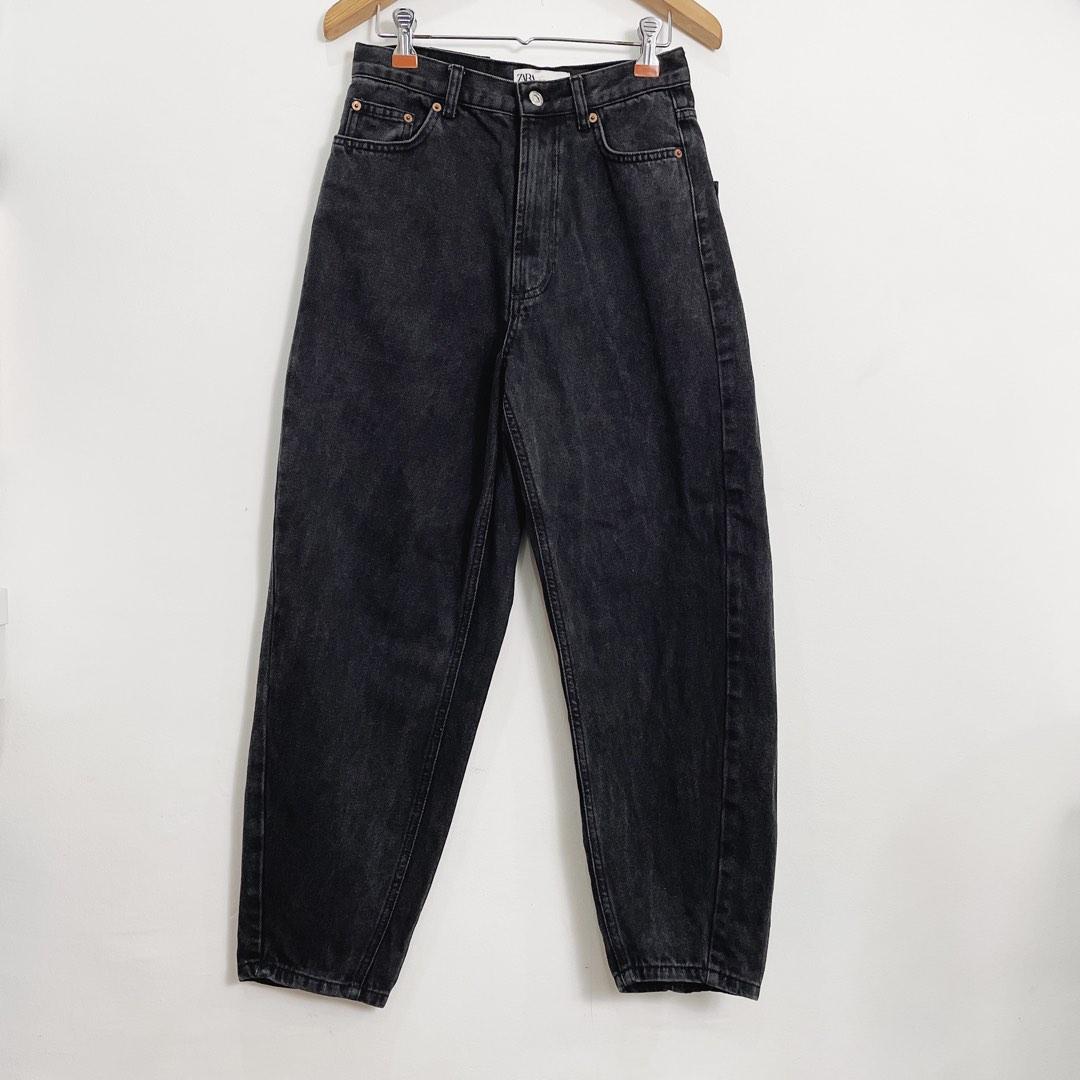 NEW Zara High Waisted Baggy Barrel Jeans, Women's Fashion, Bottoms