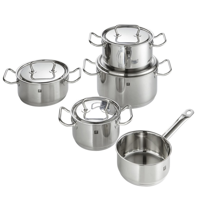 ZWILLING Twin COOKING POT SET Twin Stainless Steel 5piece, Furniture