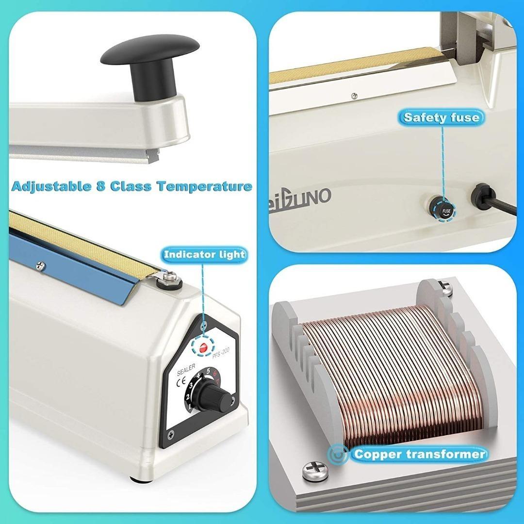 [2300] Impulse Heat Sealer for Plastic Bags,200mm, Commercial Bag