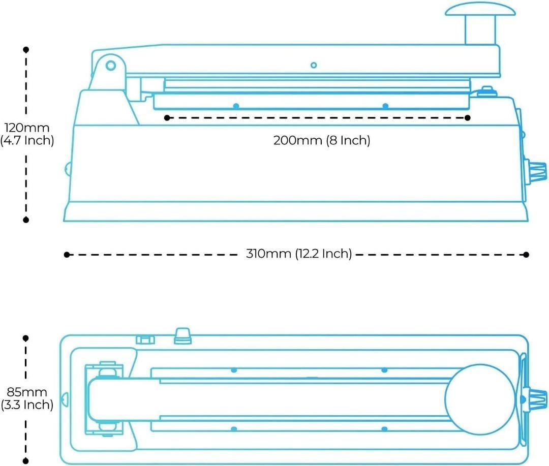 [2300] Impulse Heat Sealer for Plastic Bags,200mm, Commercial Bag