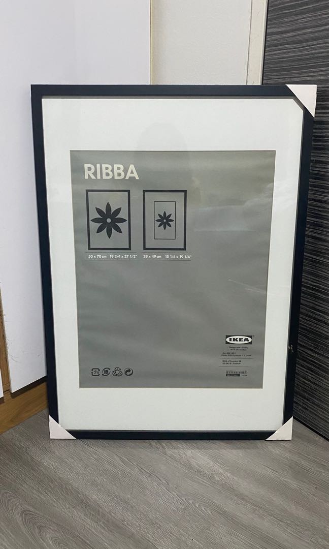 2 x Ikea RIBBA 50x70 frames for sale, Furniture & Home Living, Home