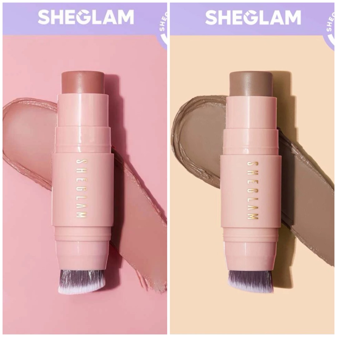 2 x Shein Sheglam Stick Blush & Contour Shadow Cream, Beauty & Personal ...