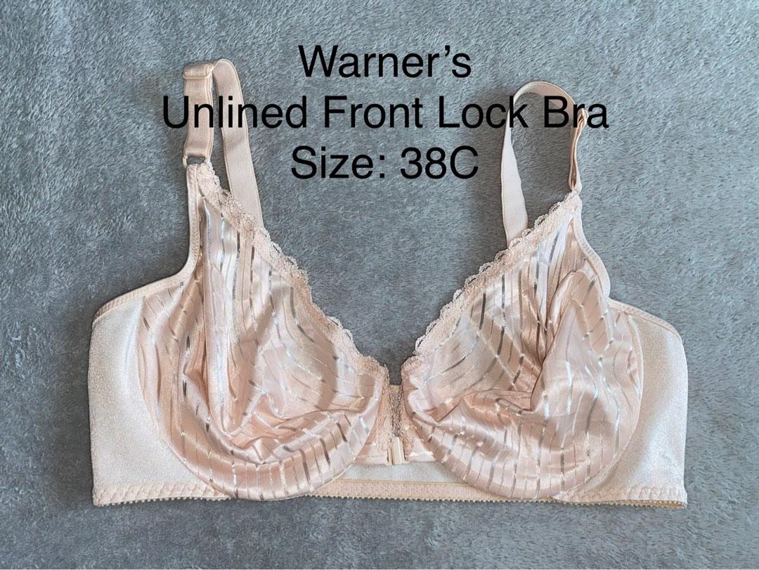 38C Warners Unlined Front Closure Bra, Women's Fashion, Undergarments &  Loungewear on Carousell