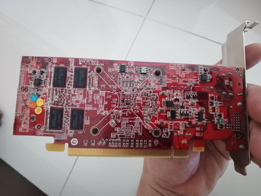 601155 001 HP ATI Radeon HD5450 1GB DDR3 DVI HDMI PCI E Standard Bracket Gr