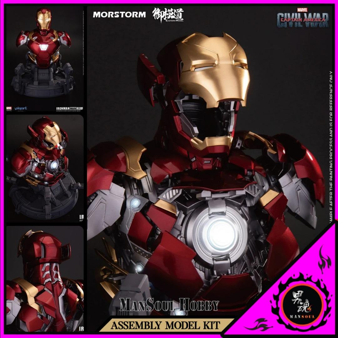 限時] 鋼鐵俠胸像組裝模型YOLOPARK IRON MAN Mark 46 Bust, 興趣