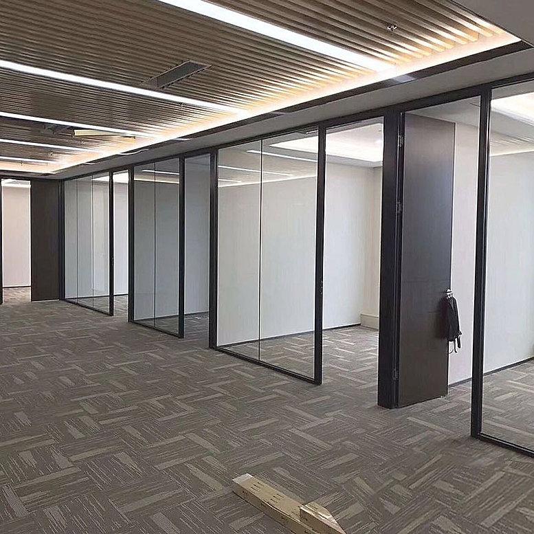 (包送貨) 全景無框單玻璃隔斷屏風 辦公室間房 Glass Wall Partition GWP001 on Carousell