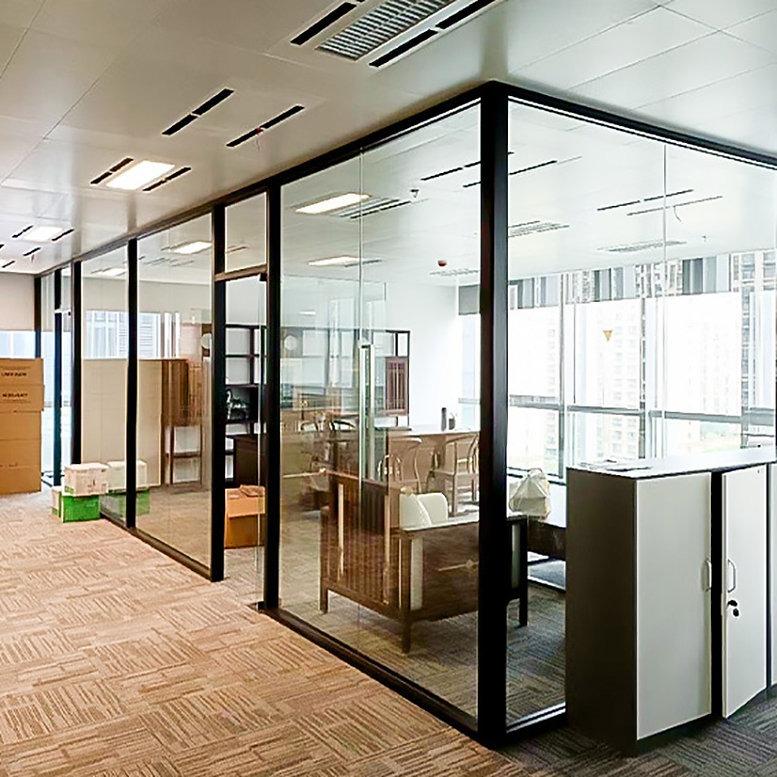 (包送貨) 全景無框單玻璃隔斷屏風 辦公室間房 Glass Wall Partition GWP001 on Carousell