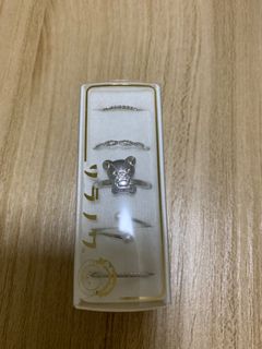 日本 San-X Rilakkuma 鬆弛熊 戒指 Ring 銀色 Silver 9-13號64226447282817110