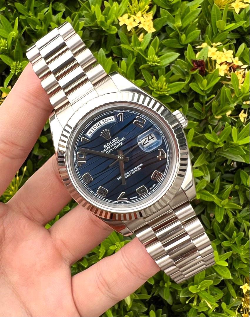 Rolex day date wave dial sales