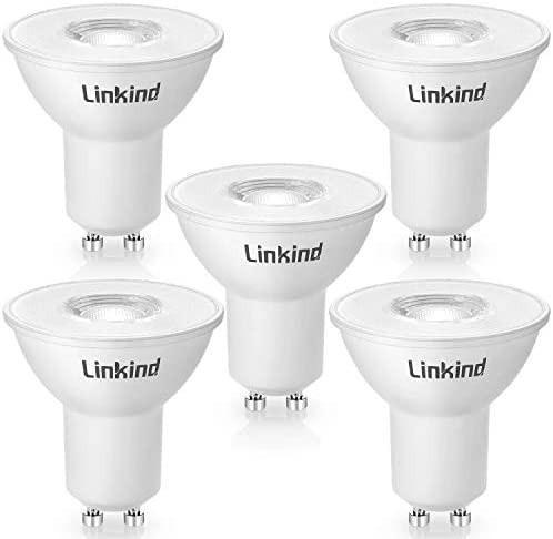 Linkind LED Light Bulb Dimmable, 6.5W (70W Equivalent), MR16 GU5.3