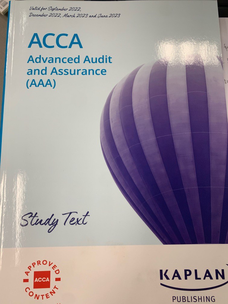 ACCA AAA STUDY TEST SEPT 2022 JUN 2023, 興趣及遊戲, 書本 & 文具, 教科書 Carousell