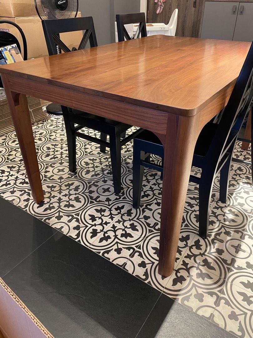 Air Curve Dining Table and Taylor B Dining Chairs, Furniture & Home