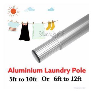 Aluminium laundry bamboo drying pole