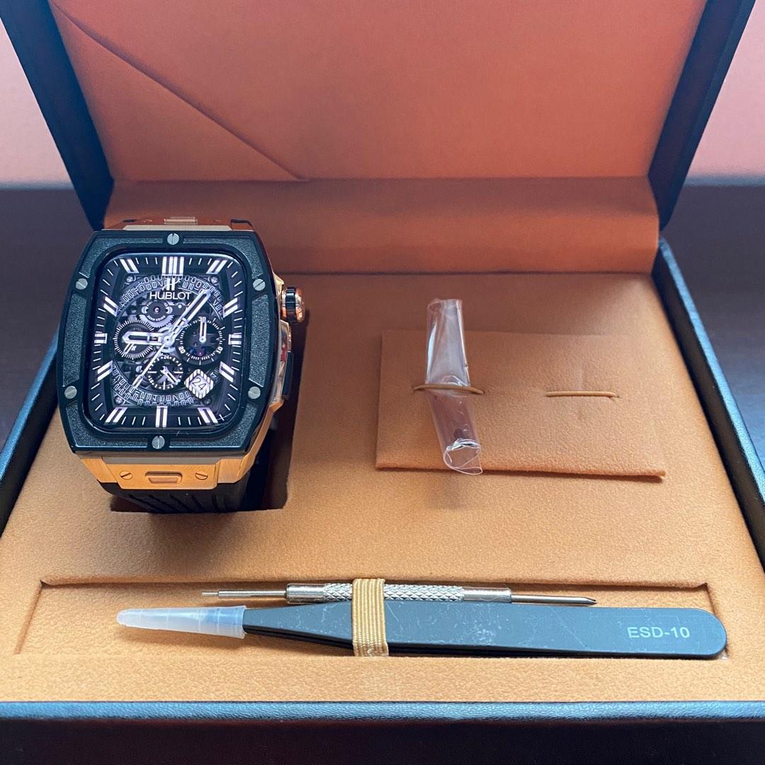 Apple Watch Series 7 8 Hublot Design Custom Case Mobile Phones