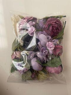 Artificial Flowers (purple - Assorted)
