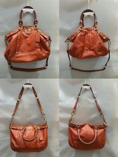 💯Authentic COACH Leather Shoulder Handbag