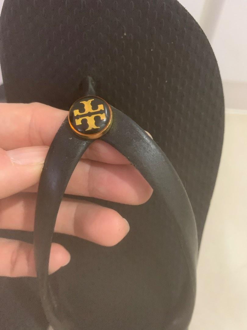 Tory Burch Thin Wedge Logo Flip-Flops