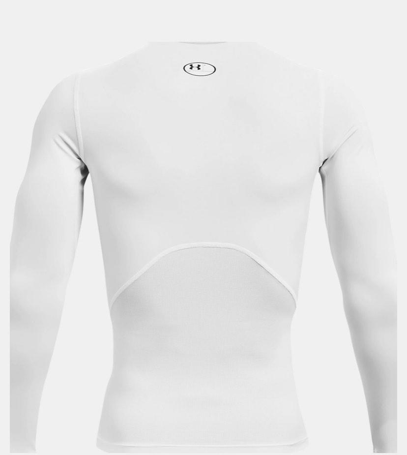 Authentic Under Armour White Long Sleeve Compression Shirt Men s