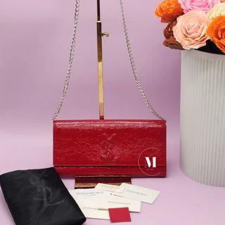 Authentic YSL Red Patent Leather Clutch