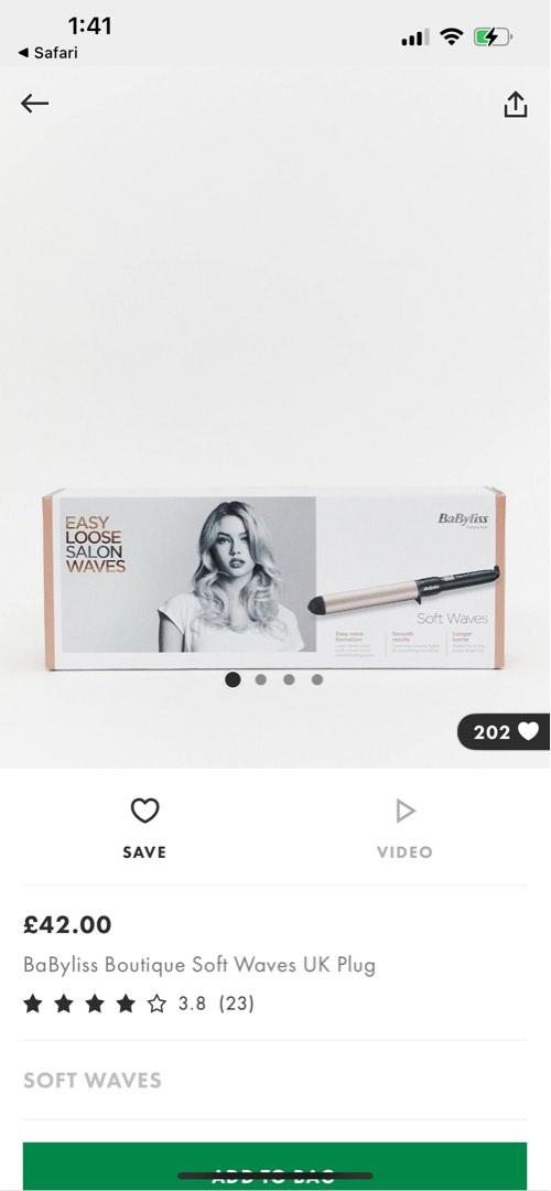 Babyliss boutique soft online waves