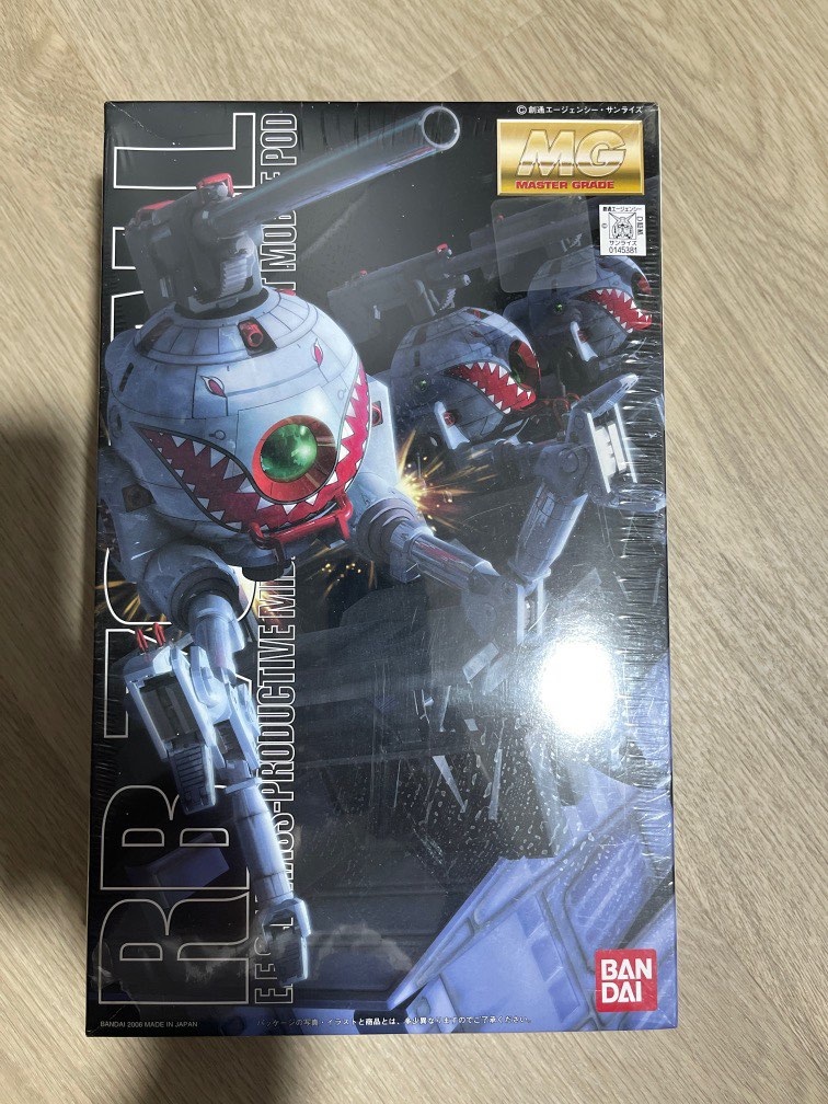 Bandai Mg 1/100 Rb-79 Ball Shark Mouth Plastic Model Kit Gundam Ms ...