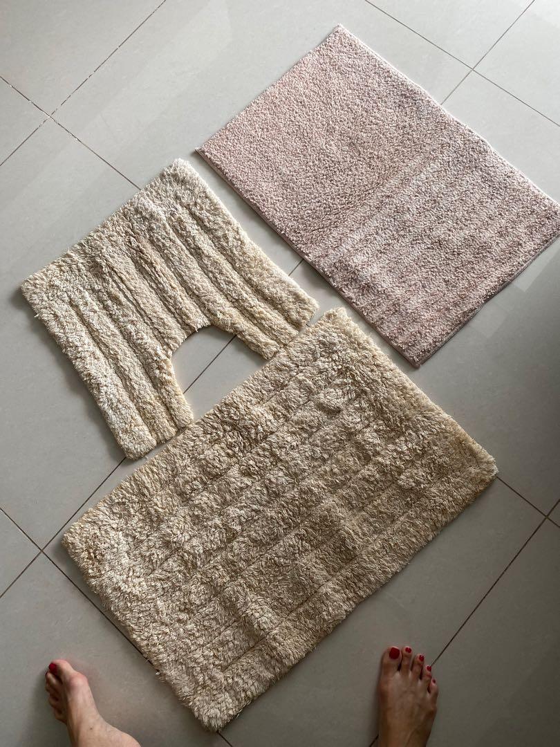 LIPPSY Diatom Mud Bath Mat 3D Soft Absorbent Bath Mat for Bathr