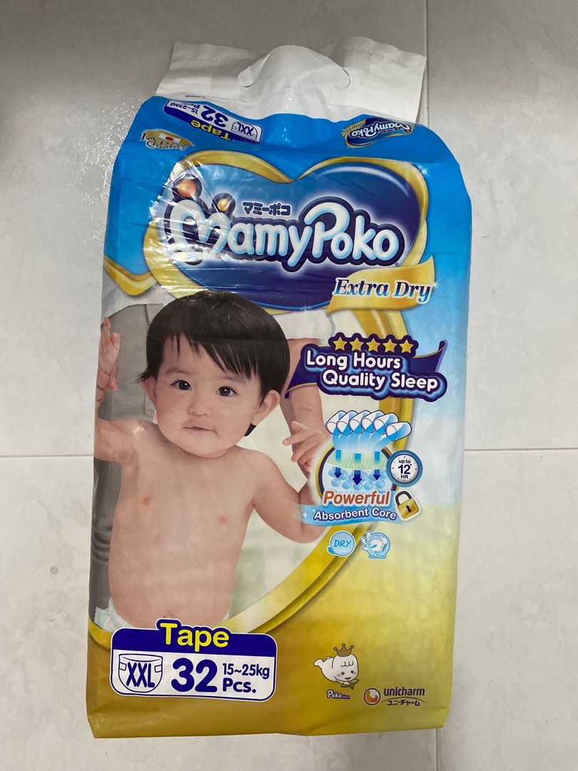 [BNIP] Mamypoko Pants Extra Dry XXL 32pcs, Babies & Kids, Bathing & Changing, Diapers & Baby