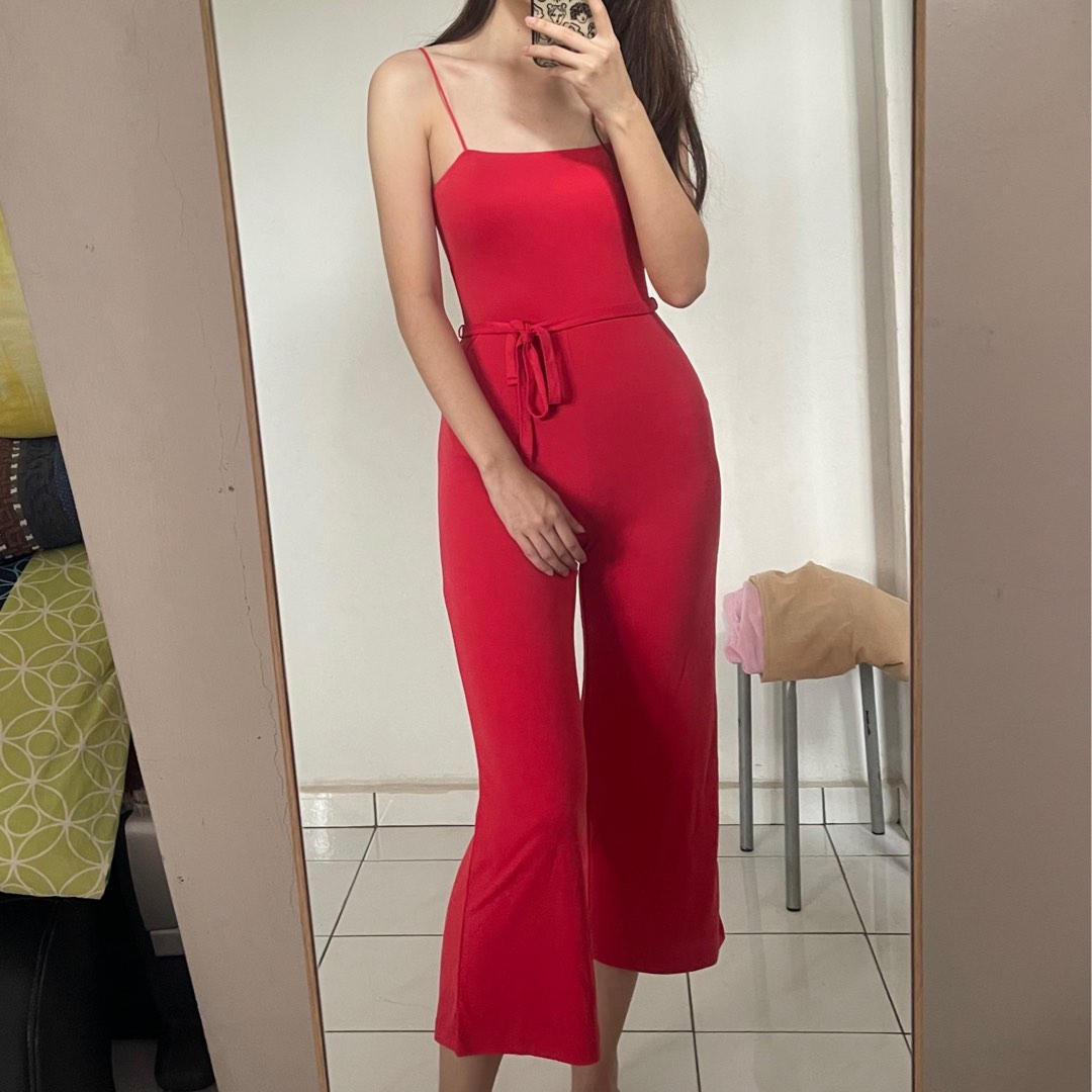 BNWT Topshop Red Jumpsuit Women s Fashion Dresses Sets