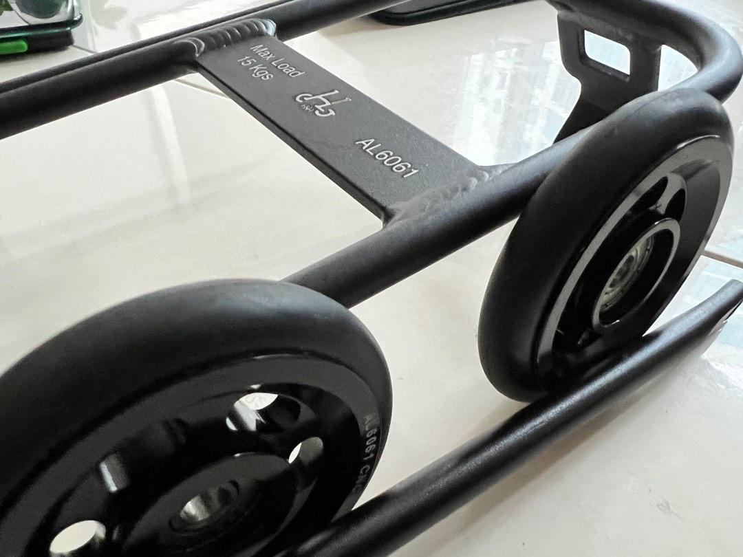 Brompton H&H Rack with Ez Wheels Set, Sports Equipment, Bicycles