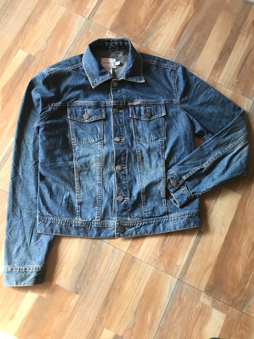 calvin klein denim jacket, Women's Fashion, Coats, Jackets and