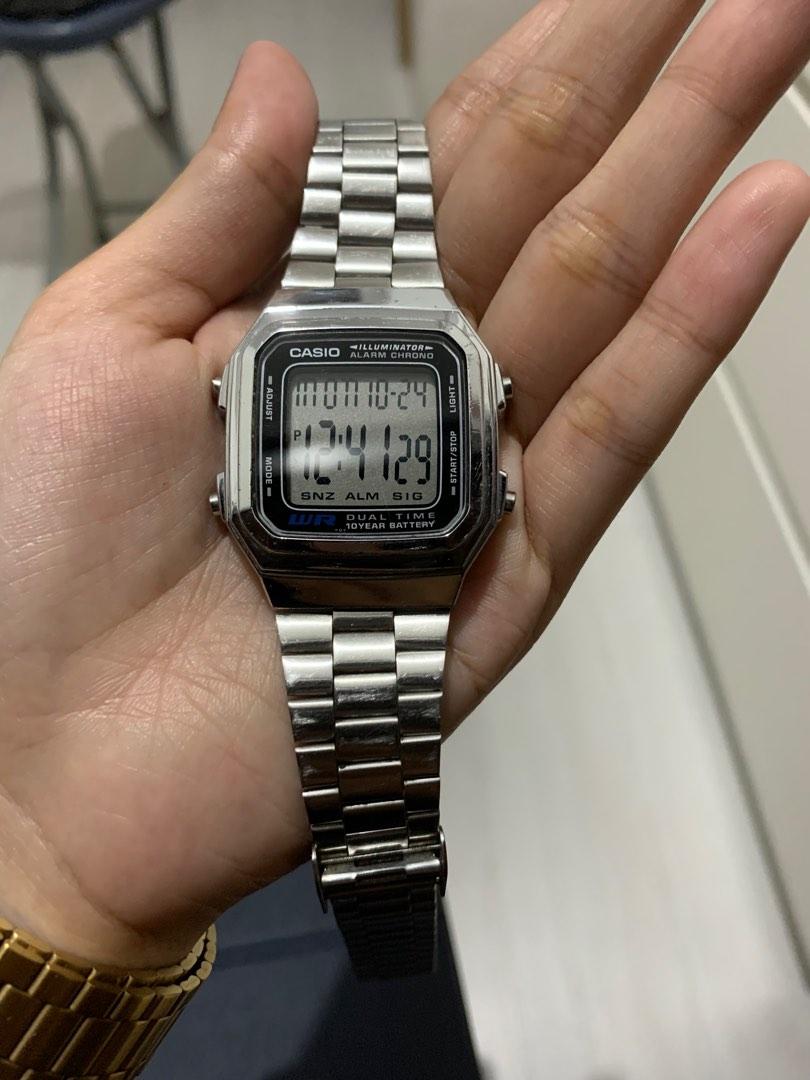 CASIO STANDARD A 178WA 1AJF SILVER Luxury Watches on Carousell