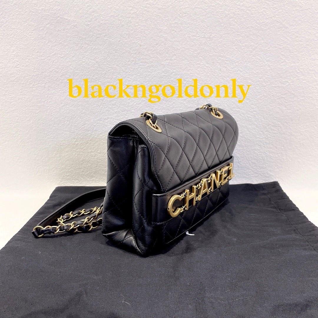 Chanel front logo flap bag clearance