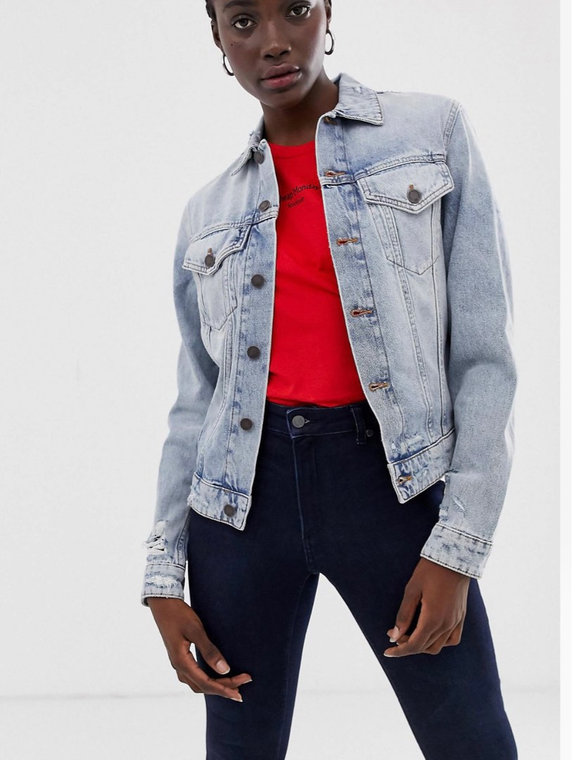 Cheap monday denim jacket top