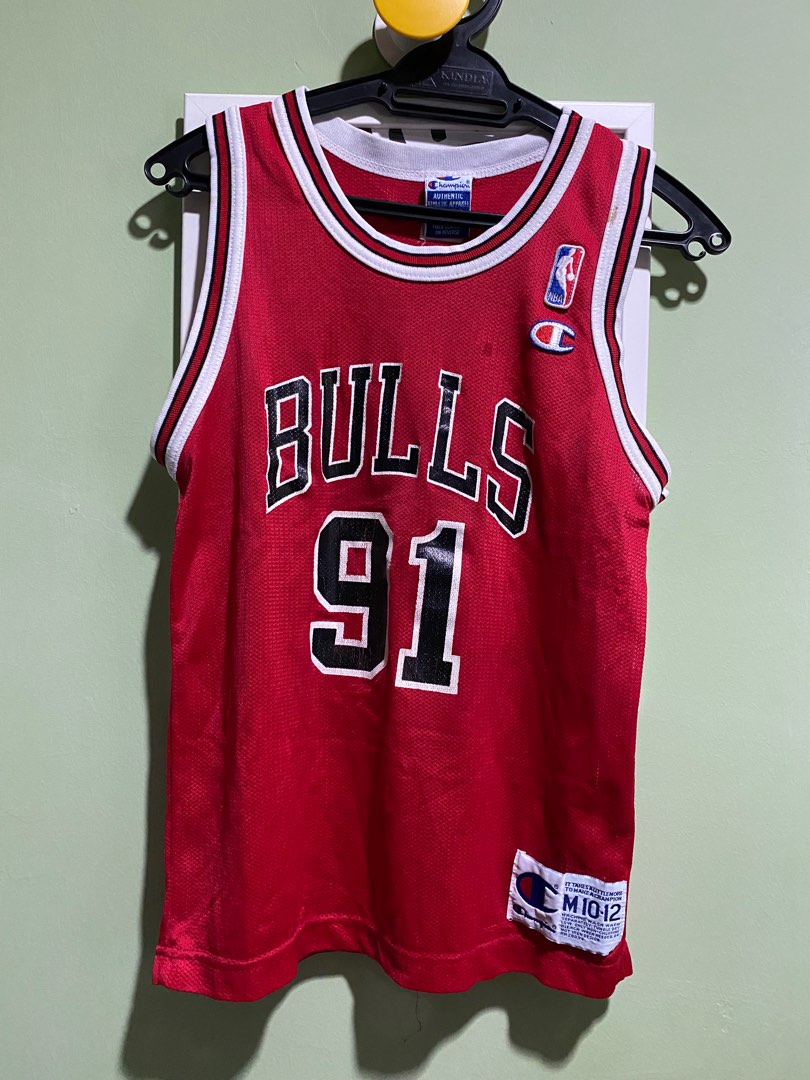 Dennis rodman clearance bulls jersey champion