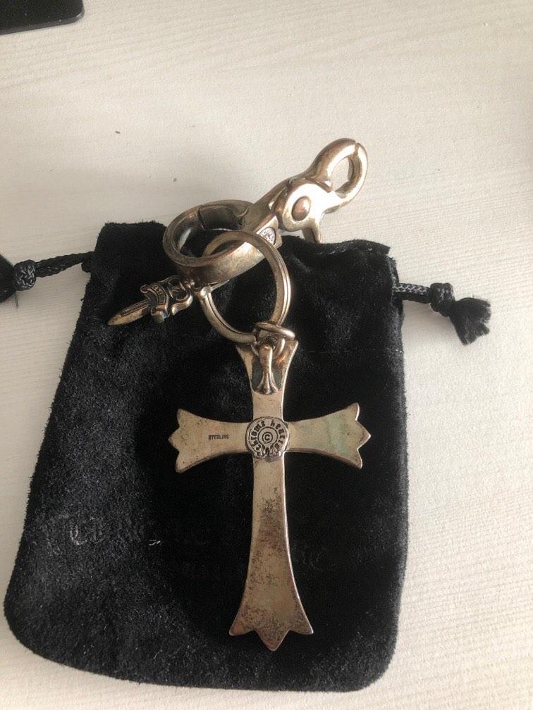 CHROME HEARTS CROSS AND DAGGER KEY RING