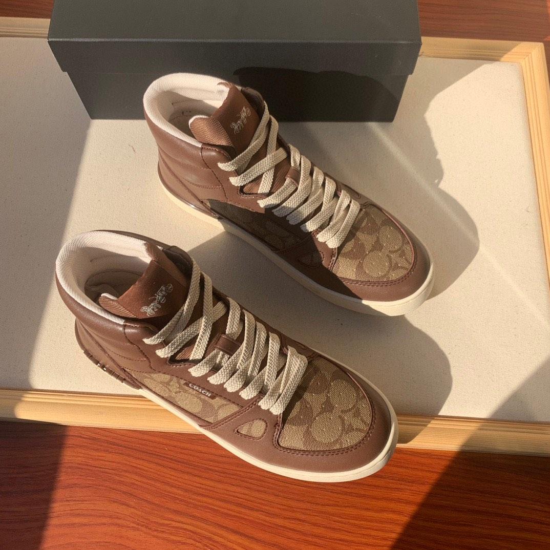 Men's coach shop high top sneakers