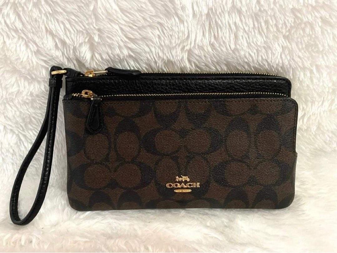 Coach double zip wristlet (Category: Luxury Bags & Wallets) located in Calamba. Submitted by zarahzion (Listing ID 1192574178, Image 1). Description: Coach double zip wristlet kasya po ang promax comes with tag & cc Guaranteed original & brandnew from USA 🇺🇸 ready to ship LBC & J&T.