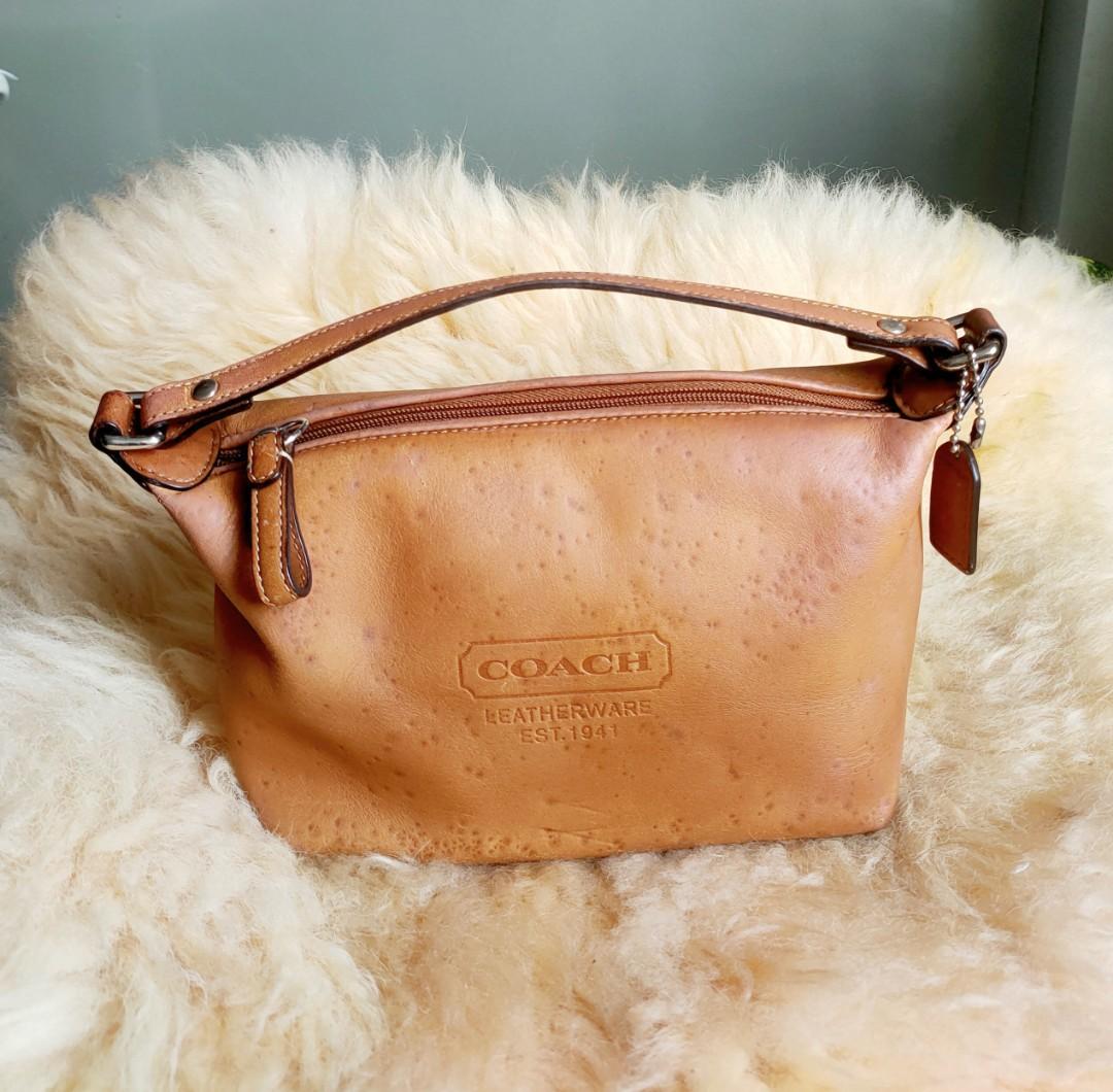COACH Leatherware Est. 1941 Brown Mini Handbag Makeup Bag