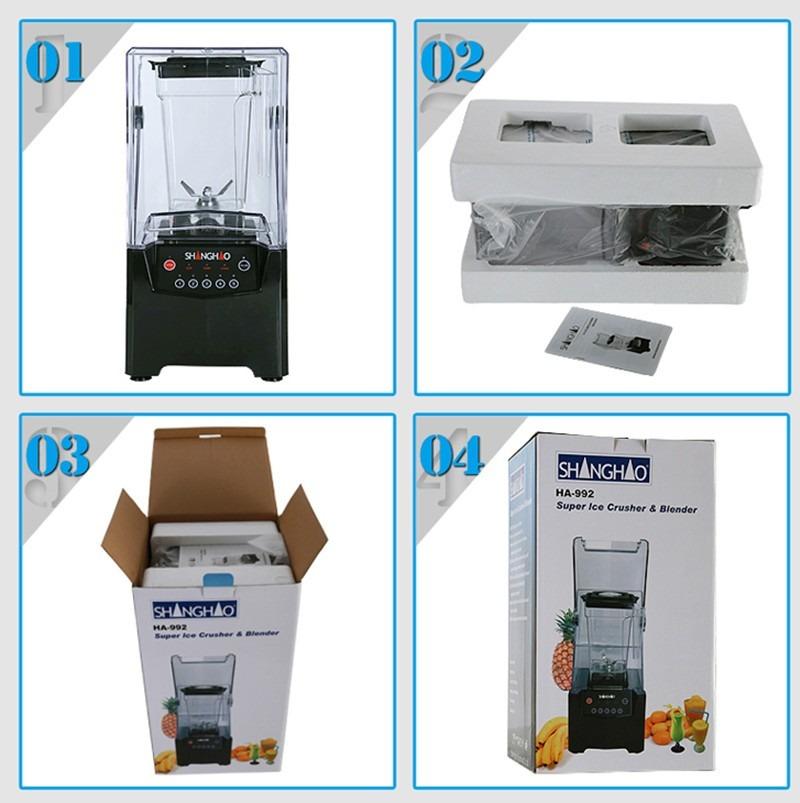 Commercial High Speed Quiet Blender 2200W Silent Noise Reduced Sound