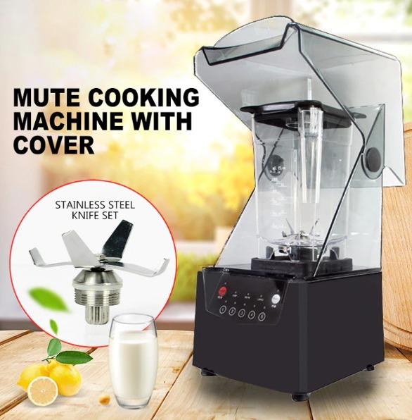 Commercial High Speed Quiet Blender 2200W Silent Noise Reduced Sound